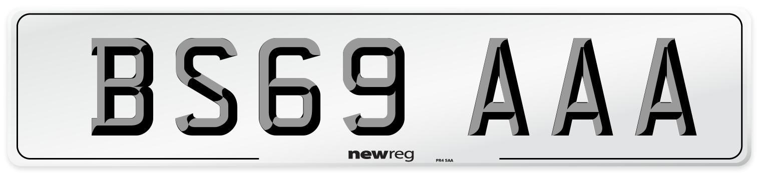BS69 AAA Number Plate from New Reg